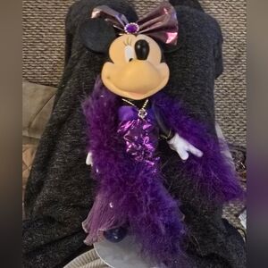 DISNEY MINNIE MOUSE Sugarplum Fairy BRASS KEY Porcelain Collectible Doll 2005